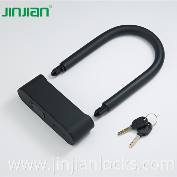 Best selling water proof anti-shear fingerprint bike lock u lock smart lock bike